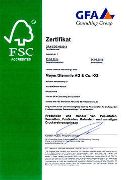 GFA Zertifikat 2011